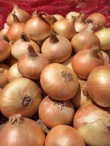 Cured golden Egyptian onions
